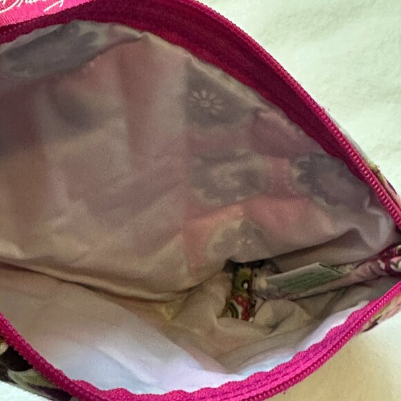 Vera Bradley Euro Wallet and Brush & Pencil Case Very Berry Paisley SET EUC - Picture 9 of 9